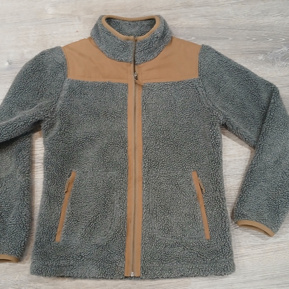 Mountain Khakis Gray and Tan Sherpa Jacket - Picture 1 of 4
